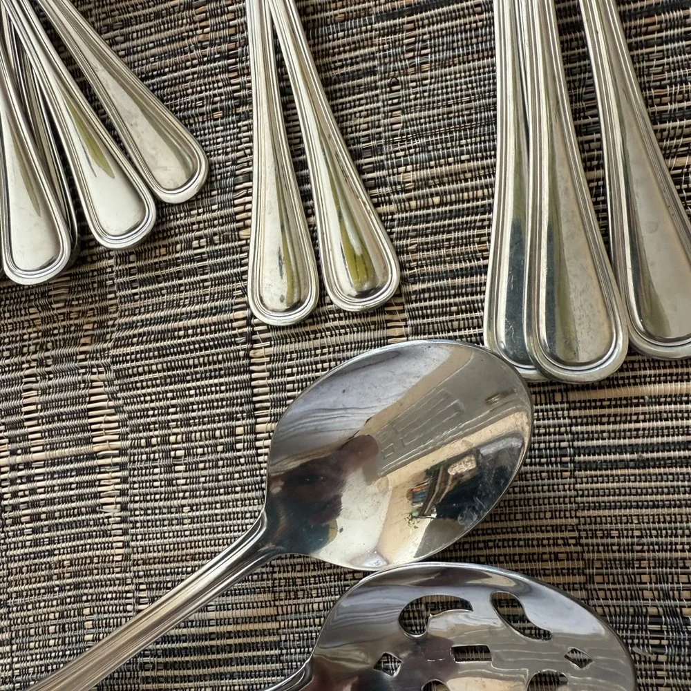 SET OF 26 ONEIDA TRESS/HOLLIS STAINLESS STEEL‎ FLATWARE SPOONS FORKS V